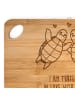 Mr. & Mrs. Panda Bambus - Schneidebrett Schildkröten Paar mit Sp... in Braun