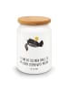 Mr. & Mrs. Panda Vorratsdose Stinktier Ball mit Spruch in Weiß