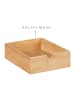 relaxdays Schreibtisch Organizer in Weiß/Natur - (B)33 x (H)14 x (T)21 cm