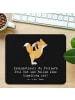 Mr. & Mrs. Panda Mousepad Eiskunstlauf Kunst mit Spruch in Schwarz