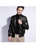 Wittchen Stylish eco leather jacket, man in Black