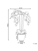 Beliani Kunstpflanze ORCHID in Grün/Weiß - (W) 22 x (H) 59 x (L) 22 cm