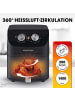 Gourmetmaxx Heißluftfritteuse 4 L Airfryer Timerfunktion Edelstahl Heizelement 1400 W