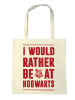 Logoshirt Baumwolltasche Harry Potter - I Would Rather Be At Hogwarts in natur