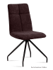 58 aufm Kessel ESSZIMMERSTUHL (2er-Set) Detava 47x92x60 Schwarz/Espresso