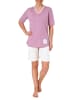 NORMANN ShortyPyjama Schlafanzug kurzarm Donut - 54294 in altrose