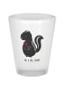 Mr. & Mrs. Panda Schnapsglas Stinktier Blume ohne Spruch in Transparent