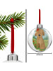 Mr. & Mrs. Panda Christbaumkugel Hund Dame Design ohne Spruch in Weiß