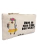 Mr. & Mrs. Panda Pouch Pinguin Kokosnuss mit Spruch in Weiß