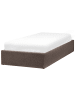 Beliani Einzelbett DINAN in Beige/Schwarz - (W) 97 x (H) 31 x (L) 214 cm