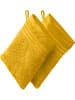 REDBEST Frottier Waschhandschuh 2er-Pack New York in gelb