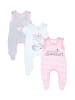 TupTam Baby Mädchen Strampler mit Aufdruck Spruch 3er Pack in rosa/weiß