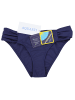 Aquarti Aquarti Damen Bikinihose mit seitlichen Raffungen in dunkelblau