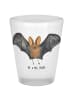Mr. & Mrs. Panda Schnapsglas Fledermaus Flügel ohne Spruch in Transparent