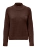 JACQUELINE de YONG Pullover Flauschiger Stehkragen Sweater Gestrickt JDYJOLA in Braun