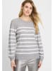 Olsen Pullover Henny in hellgrau weiß - 0001
