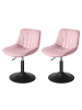 VASAGLE 2er-Set: Barhocker Tyra in Rosa - (B)43 x (H)(65.5-77.5) x (T)46.5 cm