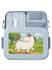 Mr. & Mrs. Panda Meal Prep Box Einhorn Stolzieren Design ohne Sp... in Blau Pastell
