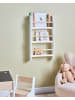Beliani Bücherregal RIGOLET in Weiß/Braun - (W) 43 x (H) 80 x (L) 14 cm