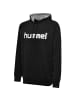 Hummel Logo Hoodie Kapuzen Pullover HMLGO in Schwarz