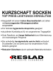 RESLAD Füßlinge Sneakersocken 10er PACK in schwarz-10 Paar