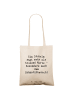 Mr. & Mrs. Panda Tote Bag Spruch Zahnärztin Lächeln mit Spruch in Creme