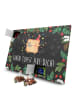 Mr. & Mrs. Panda Adventskalender Toast Party mit Spruch in Kreidetafel