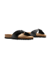 Divine Factory Leder-Pantoletten Noga Lorean Edge Schwarz