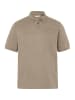 Men Plus Poloshirt in braun grau