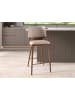 Angel Cerdá Hocker 4208 in Walnuss/Creme – (B)51 x (H)107 x (T)55 cm