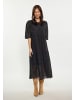 Usha Damen Kleid in Schwarz