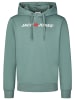 Jack & Jones Pullover JJMORTY OLD LOGO SWEAT HOOD SMU in Petrol