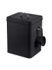 relaxdays Waschmittelbox in Schwarz - 6 l