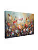 MuchoWow Leinwand bilder Blumenmeer