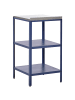 Beliani Gartenküche VILAMA in Blau/Silber - (W) 50 x (H) 90 x (L) 50 cm