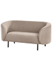 Beliani 2-Sitzer Sofa LOEN in Beige/Grau/Schwarz - (W) 155 x (H) 79 x (L) 70 cm