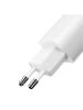 Wisam® 2.4A Dual-USB-Ladegerät (EU) Lightning 1m Reiseset (weiß)