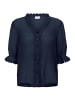 SAINT TROPEZ Kurzarm-Bluse KristelSZ Gerade Passform in Ombre Blue