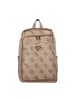 Guess Berta Business-Rucksack Leder 42 cm in latte logo-brown