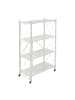 relaxdays Klappregal in Weiß - (B)71 x (H)125 x (T)34 cm
