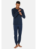 Schiesser Schlafanzug Casual Essentials in Dunkelblau