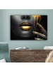 MuchoWow Leinwand bilder Gesicht gold schwarz (BxH)