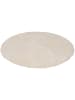 Pergamon Hochflor Shaggy Teppich Fluffy Rund in Creme