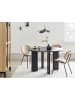 Beliani Esszimmertisch COSMO in Schwarz - (W) 120 x (H) 75 x (L) 120 cm