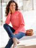 WITT WEIDEN Langarm-Pullover in grapefruit-flamingo-gemustert