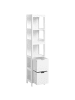 Beliani Badezimmerschrank APPROUAGUE in Weiß - (W) 30 x (H) 145 x (L) 30 cm