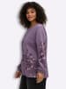 sheego Sweatshirt in feige-aubergine-bedruckt