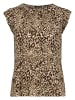 Zero  Kurzarm-Shirt mit Animalprint in Beige/Brown