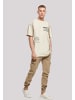 F4NT4STIC Heavy Oversize T-Shirt happiness OVERSIZE TEE in sand