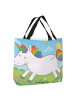 Mr. & Mrs. Panda Damen Schultertasche Einhorn Happy Design ohne ... in Weiß